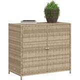vidaXL Vrtni ormarić za pohranu bež 83 x 45 x 76 cm od poliratana | shoptok.hr