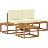  Set vanjskih sofa 3 kom. Prirodna | shoptok.hr