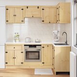  Cabinet s policom SKI 8 pcs Medeno Smeđa Čvrsto borovo drvo | shoptok.hr