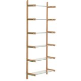 Kave Home Steklen sistem modularnih polic v naravni barvi 90x202x30,5 cm Sitra – | Shoptok.si