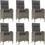  9-dijelni vrtni blagovaonski set crno-sivi od poliratana | shoptok.hr