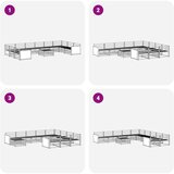  Set vanjskih sofa 11 kom. Prirodna Čvrsto drvo akacije | shoptok.hr