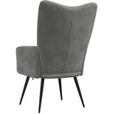  Stolica za opuštanje tamnosiva baršunasta | shoptok.hr