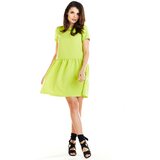 Awama Woman's Dress A277 Lime Cene