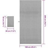 vidaXL Komplet športnih brisač Drugo Temno siva blago | Shoptok.si