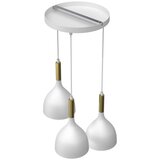  Luster na sajli NOAK 3xE27/15W/230V bela/zlatna | Eponuda.com