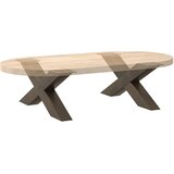 Noge za klub stolić u obliku slova X, 2 kom, prirodni čelik, 70 x (30-31) cm, čelik | shoptok.hr