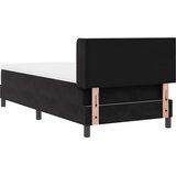  s opruga kutije s uzglavljem Crna 200 x 100 cm Baršun | shoptok.hr