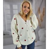 Pri Warm and cozy women's sweater with hearts for autumn SUMMER | shoptok.hr
