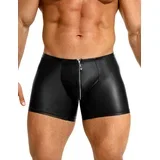 Alpha Men Boxer with Zipper 290 Black M