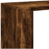 vidaXL Pregrada s knjižno omaro 3-nadstropna dimljen hrast 99x29x99 cm | Shoptok.si