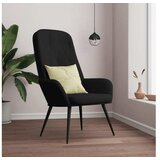  Stolica za opuštanje crna baršunasta | shoptok.hr