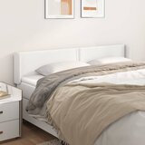  Uzglavlje s ušima bijelo 203x16x78/88 cm od umjetne kože | shoptok.hr