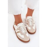 Boto Low Leather Women's Sneakers White-Gold Ismina | Shoptok.si