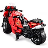 Motor na daljinsko upravljanje i sastavljanje sa 484 elemenata CaDA - crveni | Shoptok.si