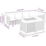 vidaXL 7-dijelni set vrtnih sofa od poliratana s jastucima bež | shoptok.hr