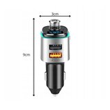  LED RGB bluetooth FM oddajnik in avto polnilec 2x USB 12V-24V | Shoptok.si