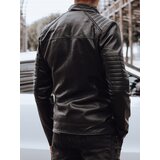 DStreet Kurtka męska skórzana z podszewką czarna | ePonuda.com