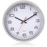 TIMMLUX stenska ura 24,5cm s srebrnim robom Cene