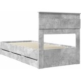  Krevetna konstrukcija s ladicama Betonski sivi 90 x 190 cm | shoptok.hr