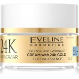 Eveline Cosmetics 24k Gold & Caviar Cream with 24K Gold krema proti gubam 55+ 50 ml Cene