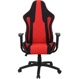 Novel GAMING STOL umetna masa, tekstil rdeča, črna | Shoptok.si