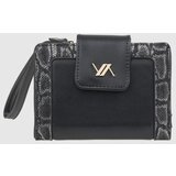 Verde Novčanik ženski mali sa zmijskom šaraom 1513, 14,5x2x10cm crna ( 16NZV1513B ) u