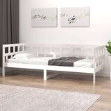  Dnevni ležaj bijeli od masivne borovine 90 x 190 cm | shoptok.hr