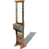 Maison Chic Ogledalo - Zrcalo - Kozmetično ogledalo za hodnik trden predelan les 47x23x180 cm, (21697753) | Shoptok.si