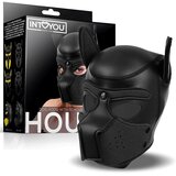 INTOYOU BDSM LINE BDSM Line Hound Dog Hood with Removable Muzzle Black | shoptok.hr