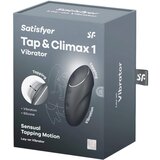 Satisfyer Tap & Climax 1 - 2u1 vibrator i stimulator klitorisa (crni) | shoptok.hr