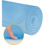 Rebel Active prostirka za gimnastiku za jogu, pilates, fitness, 200x115cm, debljine 1cm, TPE materijal, plava | shoptok.hr