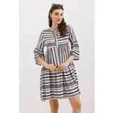 Bigdart 1975 ETHNIC PATTERN DRESS - Black