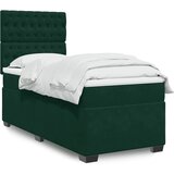 Box spring krevet s madracem tamnozeleni 80 x 200 cm baršunasti | shoptok.hr