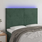  Posteljno vzglavje temno zeleno 144x5x118/128 cm žamet, (20933481) Cene