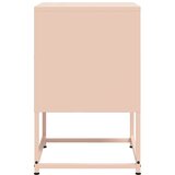  Noćni ormarići 2 kom ružičasti 36 x 39 x 60,5 cm čelični | shoptok.hr