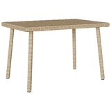 Vrtni stolić za kavu pravokutni bež 60x40x37 cm poliratan | shoptok.hr