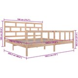  Za krevet od borovine 180 x 200 cm 6FT veliki bračni | shoptok.hr