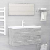 Maison Chic 2-delni komplet kopalniškega pohištva - Kopalniški sestavi betonsko siva iverna pl., (21788094) | Shoptok.si