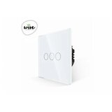 Wise wifi pametni prekidač 3 tastera - stakleni beli panel | ePonuda.com