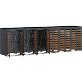  Skladištenje kanti za 3 kante Antracit 340 x 77.5 x 115.5 cm | shoptok.hr