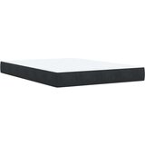 vidaXL Krevet s oprugama i madracem crni 140 x 190 cm baršunasti | shoptok.hr