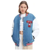 Tommy Hilfiger Jakne Denim Letterman Modra
