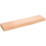  Stenska polica svetlo rjava 40x10x2 cm trdna hrastovina, (20915356) | Shoptok.si