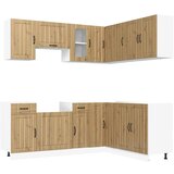  11-dijelni set kuhinjskih ormarića Kalmar konstruiranog drva | shoptok.hr