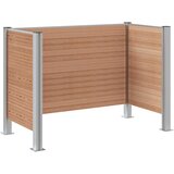  Ograda za kante za smeće Smeđa 161 x 85 x 115 cm Aluminij i WPC | shoptok.hr