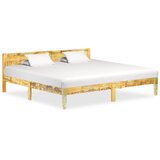 Furnova Posteljni okvir iz trdnega predelanega lesa 200x200 cm, (21938543) | Shoptok.si