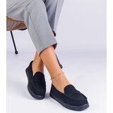 Gemre Black women's eco-suede loafers Sevilia | Eponuda.ba