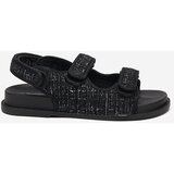 Resti Black women's fabric sandals Desotty- Footwear | ePonuda.com