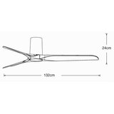 Lucci air 21610149 - Plafonski ventilator LONDO crne boje + daljinski upravljač | Eponuda.com